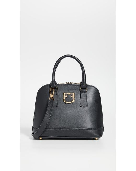 Furla Fantastica Small Dome Bag in Black | Lyst Canada