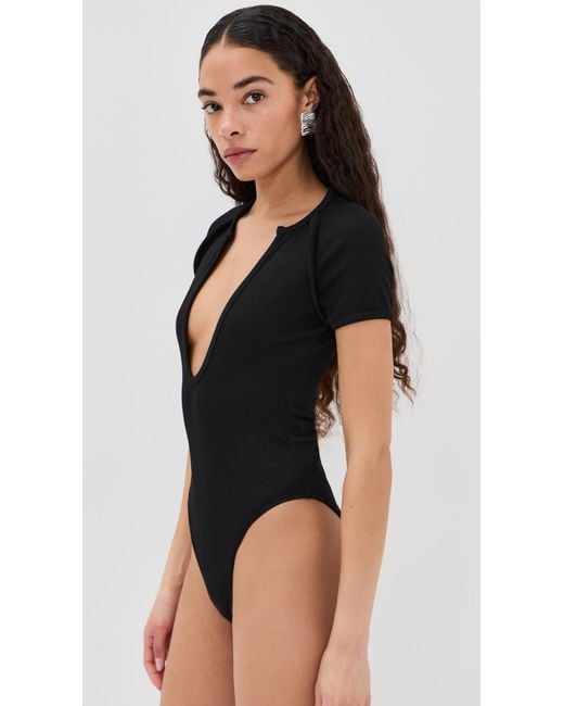 Christopher Esber Black Concave Tee Bodysuit