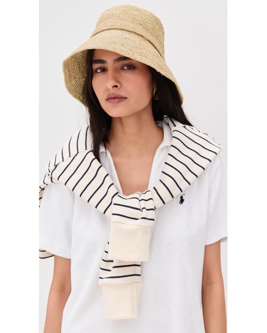 Rag & Bone White Lela Rollable Hat