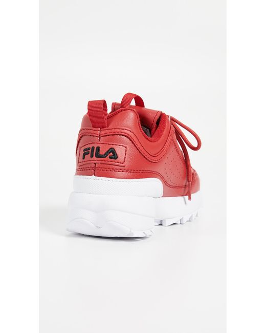 Women's Red Disruptor Ii Premium Sneakers Women's Red Disruptor Ii Premium Sneakers