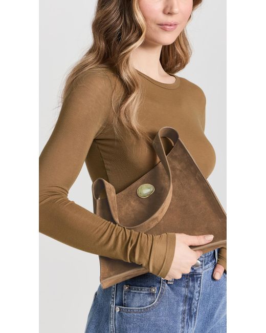 Little Liffner Brown Slanted Shoulder Bag