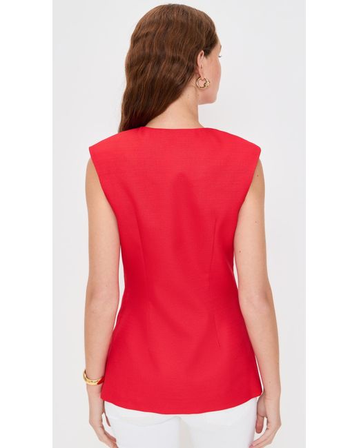 Endless Rose Red Pointed Long Vest