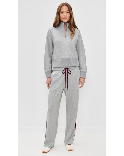 Le Bos Gray Thea Quarter Zip Pullover