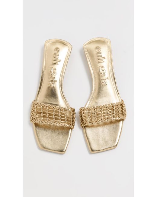 Cult Gaia Black Maya Sandals