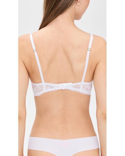 Commando White Double Take Lace Bralette