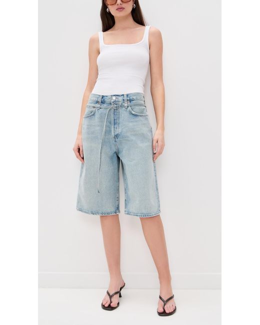 Agolde Blue Emmi Shorts