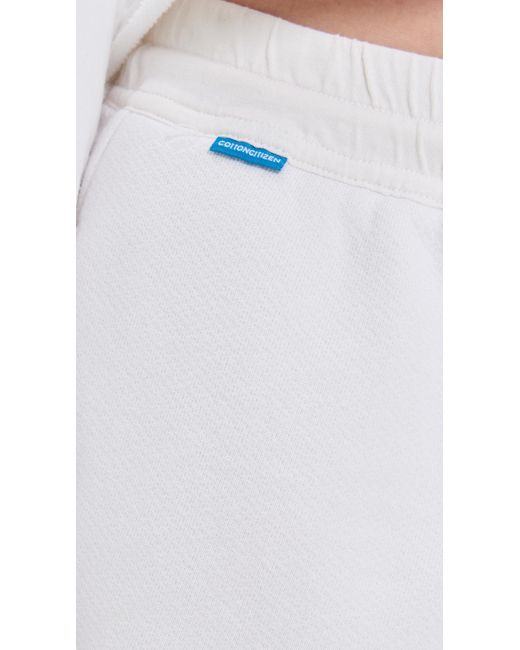 Cotton Citizen White Boston Shorts