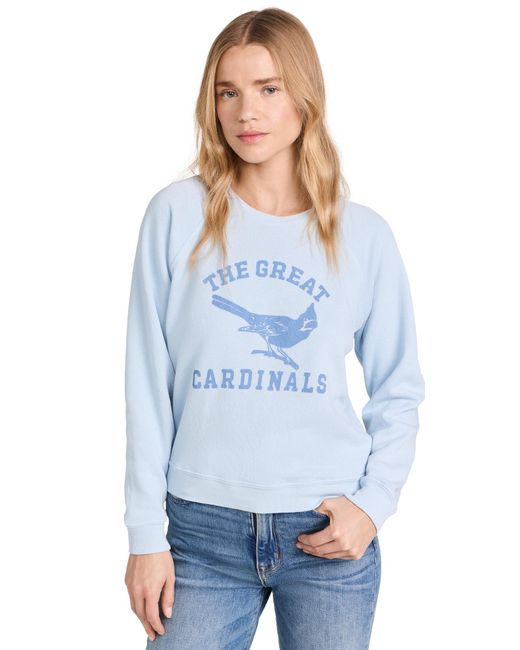 The Great White The Shrunken Sweatshirt W/ Perched Cardinal Graphic