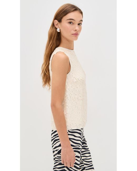 Simon Miller White Shirley Sequin Top