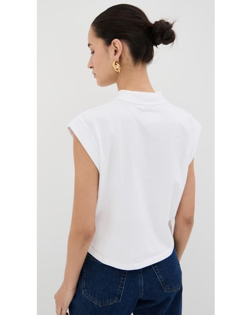 Anine Bing White Caspen Tee