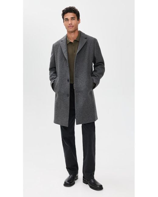 NN07 Black Austin Wool Coat for men