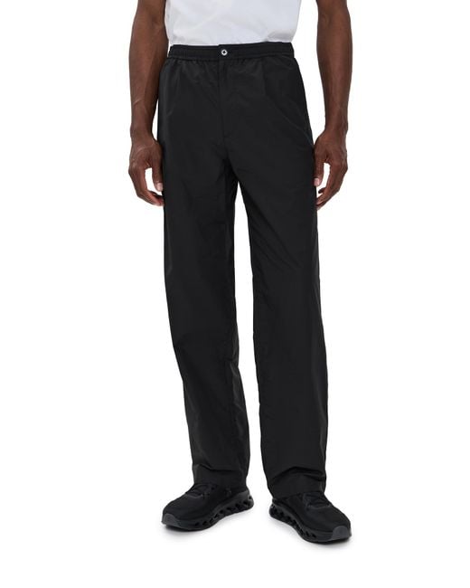 Theory Black Pleated Drawstring Pants for men