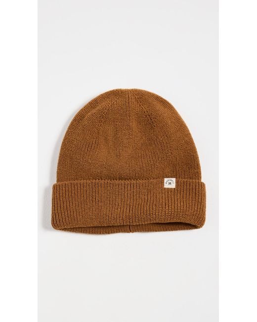 Madewell Brown (re)sourced Cotton Cuffed Beanie