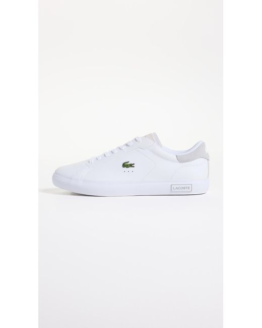 Lacoste White Powercourt Sneakers for men