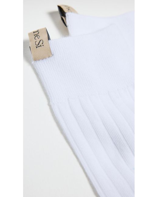 Comme Si White The Yves Socks