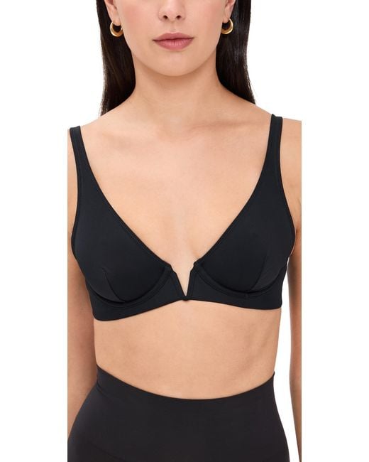Commando Black Classic Plunge Underwire Bra