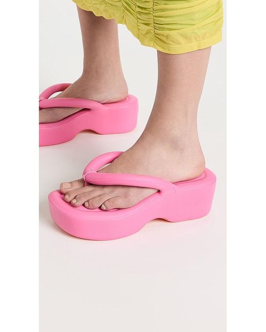 Melissa Free Platform Flip Flop in Pink Lyst