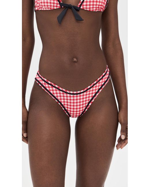 Frankie's Bikinis Red Dove Bikini Bottoms