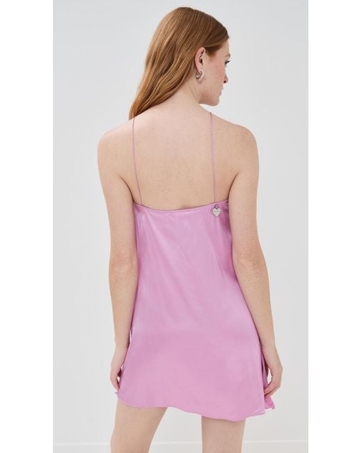 Acne Pink Satin Dress