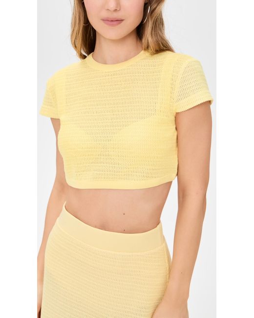 Jonathan Simkhai Yellow Lidie Top