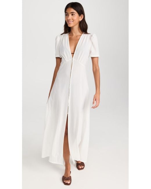 Staud White Sonya Coverup