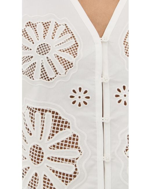 ALIGNE Black Chloe Broderie Vest
