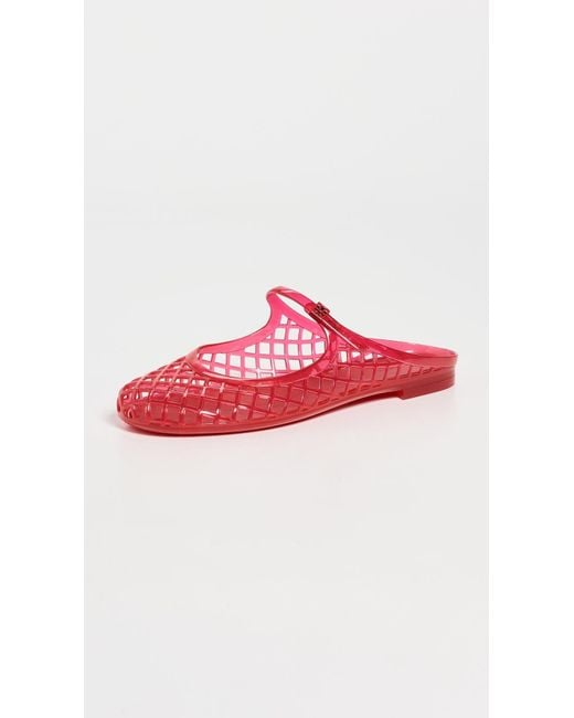Tory Burch Red Jelly Mellow Mary Jane Sandals