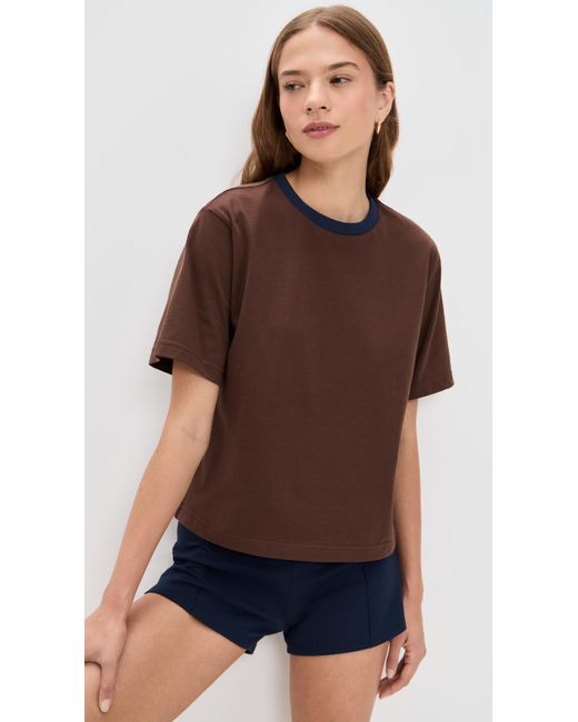 Le Bos Brown Rory Ringer Tee