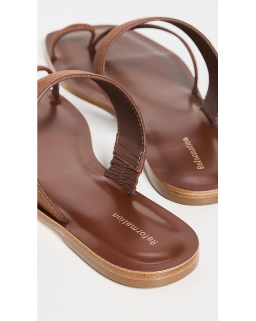 Reformation Multicolor Sawyer Flat Sandals