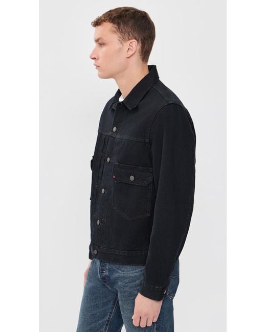 Levi's Black Type 2 Trucker Jacket for men