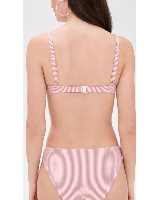 Onia Pink Marilyn Bikini Top