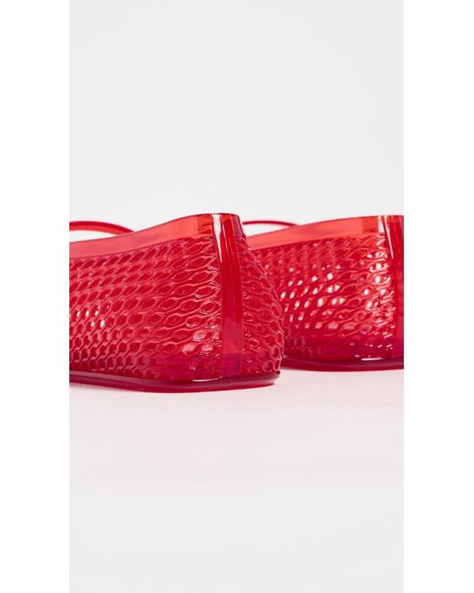 INTENTIONALLY ______ Red Classy Jelly Flats