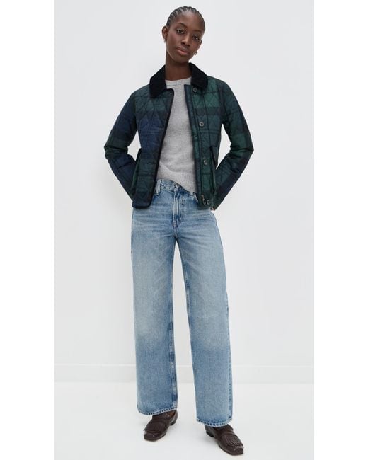Barbour Blue Louden Quilted Jacket
