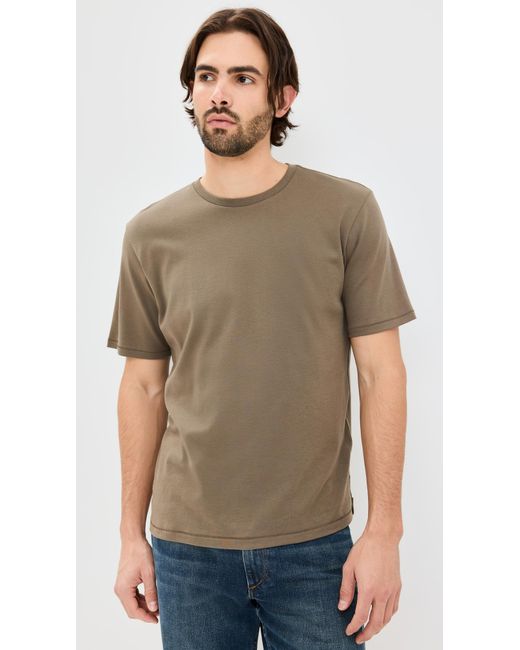 Rag & Bone Green Pima Interlock Tee for men