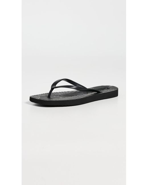 Sleeper Black Tapered Flip Flops