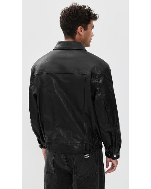 【新品未使用】DUNST OVERSIZED LEATHER レザージャケット DUNST Oversized Leather Jacket in Black | Lyst
