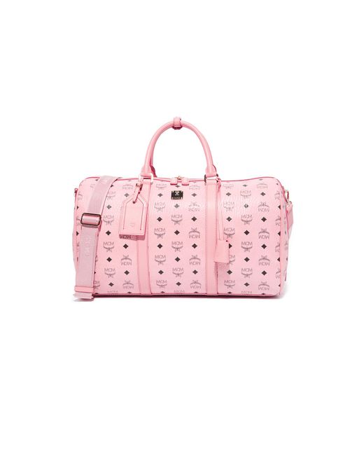 MCM Pink Weekender Bag