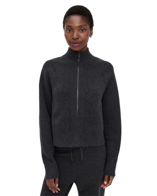 Lunya Blue Cottonsilk Bomber Zip Up