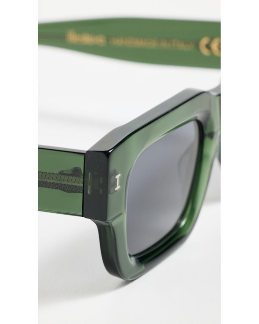 Illesteva Blue Lewis Pine Sunglasses With Grey Flat Lenses
