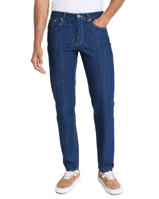 Naked & Famous Easy Guy New Frontier Selvedge Jeans in Blue for