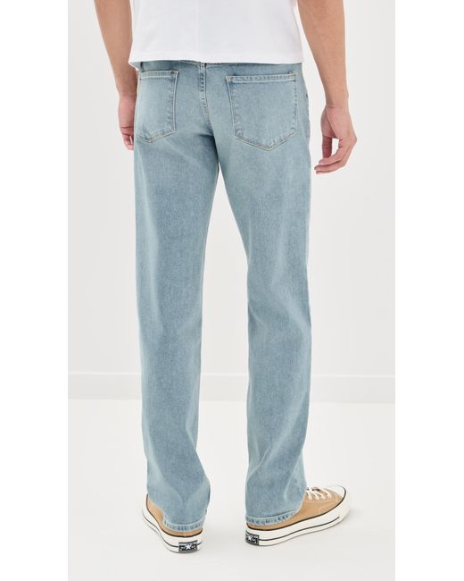 PAIGE Blue Doheny Heritage Relaxed Straight Jeans for men