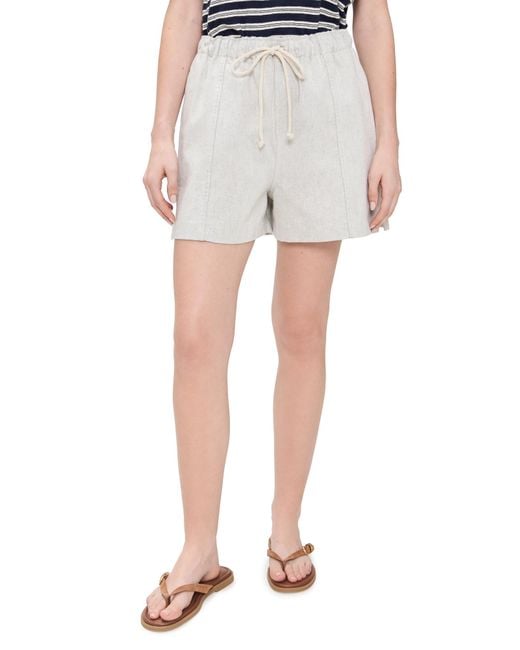 B Sides White Meyer Shorts
