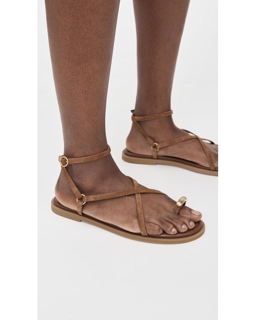 Rag & Bone Black Geo Strappy Ring Sandals