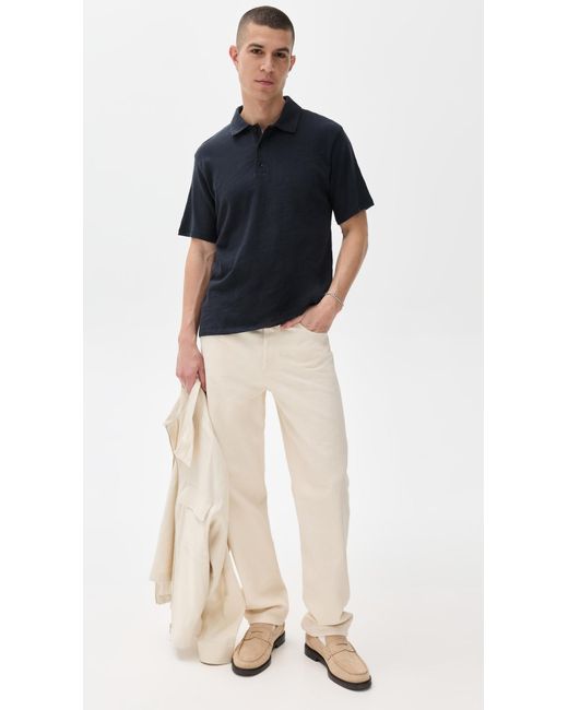 Rag & Bone Blue Classic Flame Polo for men