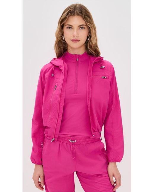 Greyson Pink Wind Full Zip Jacket