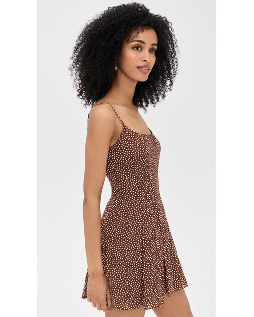 Reformation Brown Annelise Dress