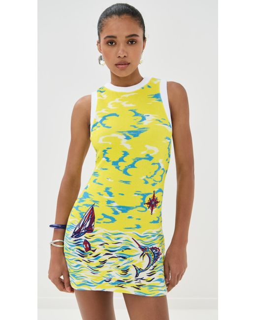 Staud Yellow Como Dress