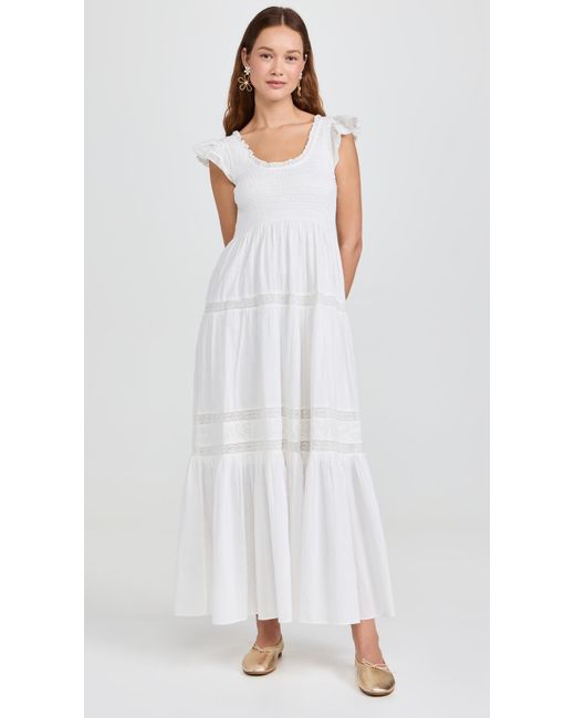 LoveShackFancy White Chessie Dress