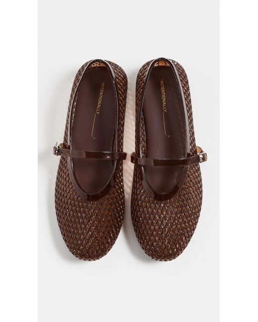 INTENTIONALLY ______ Brown Classy Flats