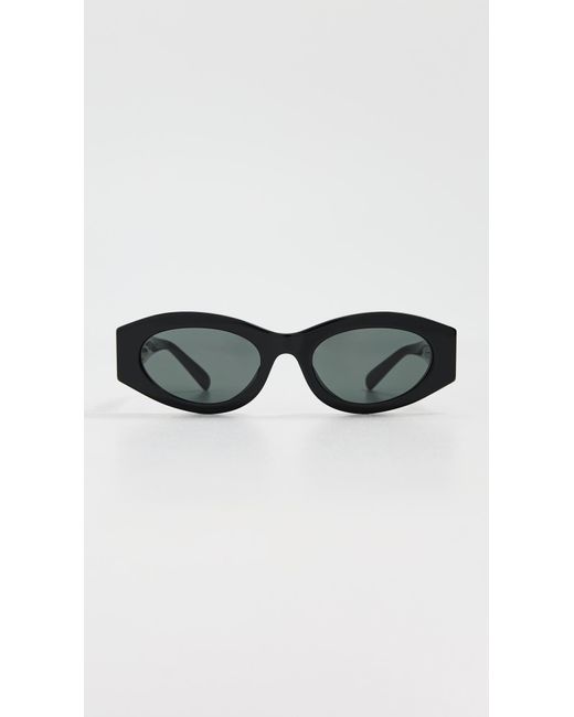Tory Burch Black Oval Sunglasses